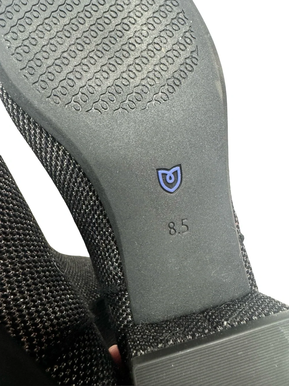 Rothy’s | The Classic Boot in Star Studded Merino Wool 8.5 Black Silver